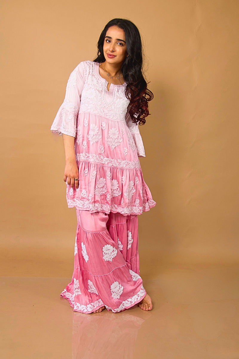 SHAHNAAZ Modal Satin Garara Set