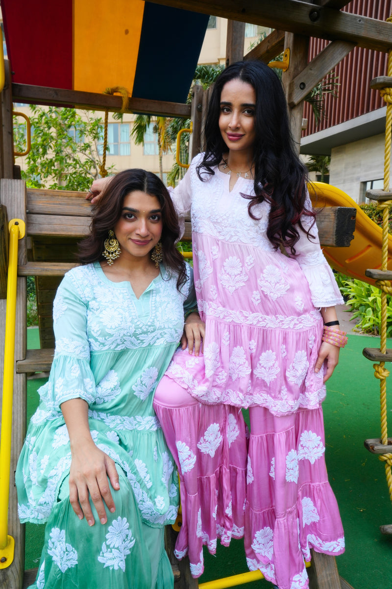 SHAHNAAZ Modal Satin Garara Set