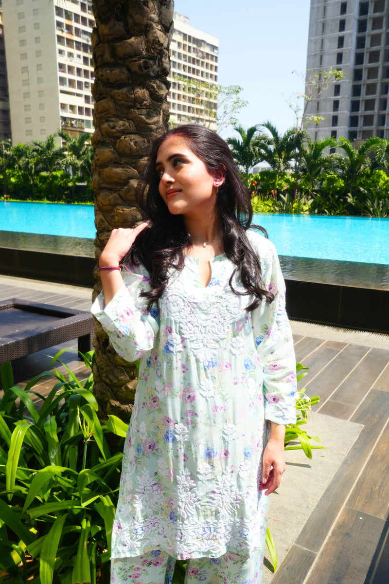 YASMIN Printed Muslin Set