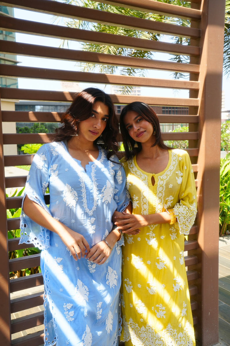 NADIYA Muslin Cutwork Set