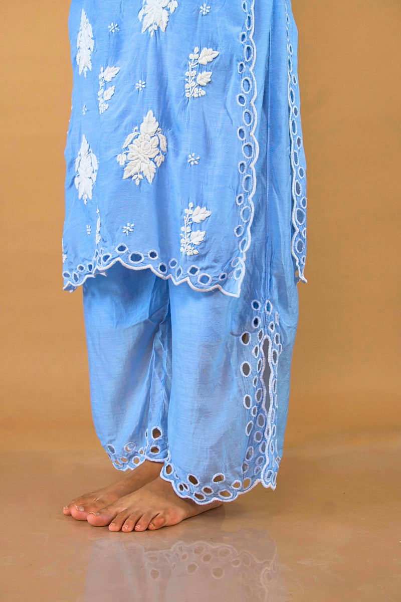 NADIYA Muslin Cutwork Set