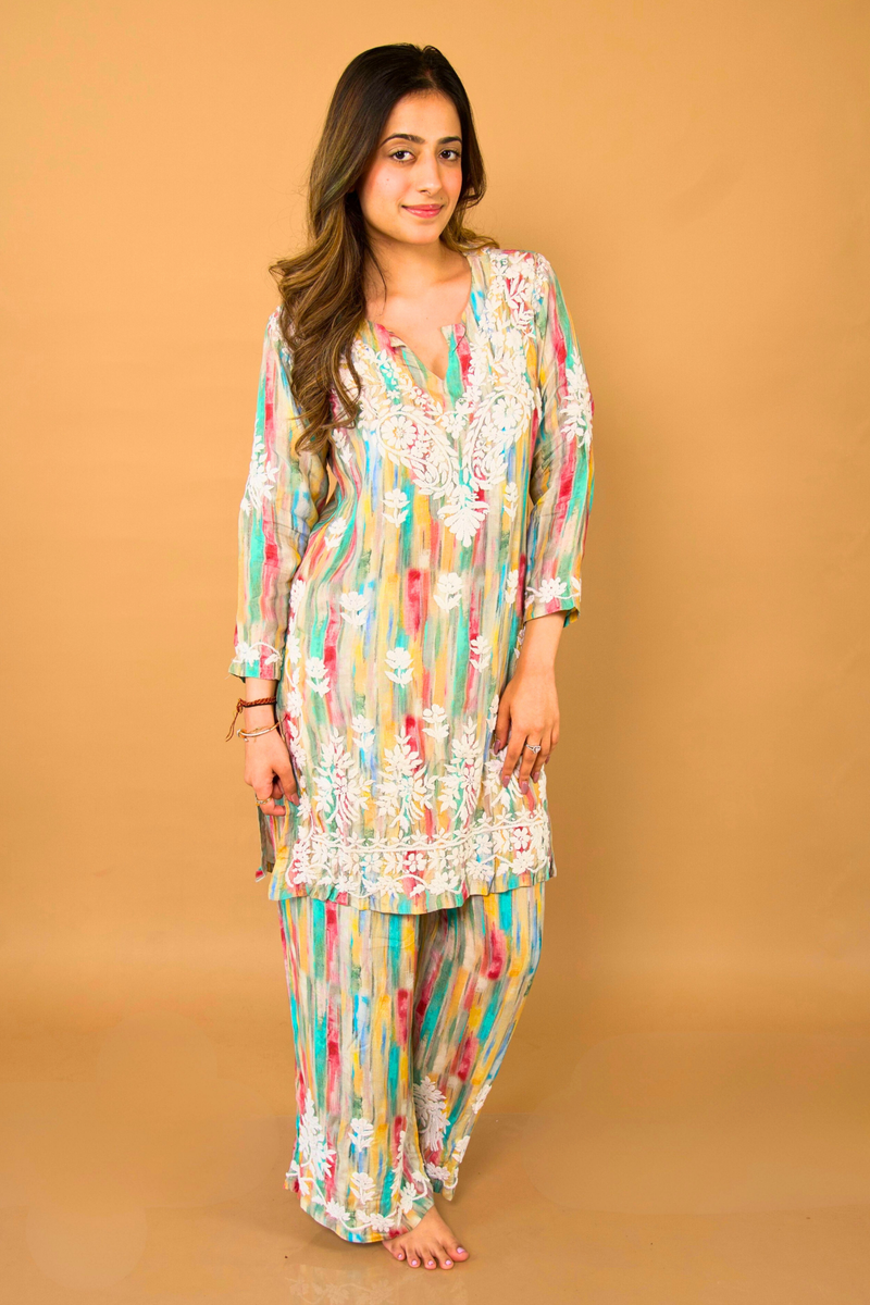 YASMIN Printed Muslin Set