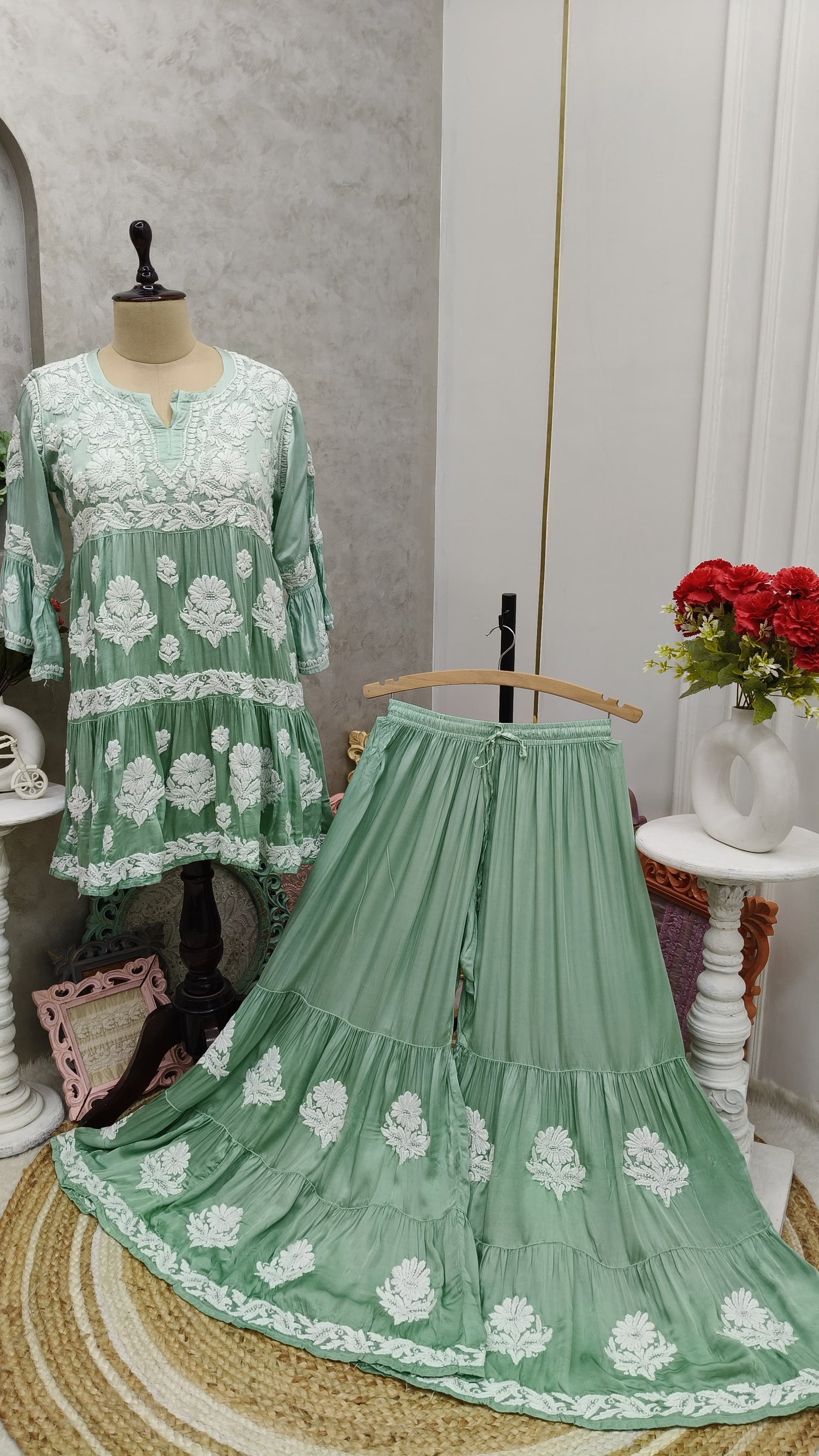 SHAHNAAZ Modal Satin Garara Set