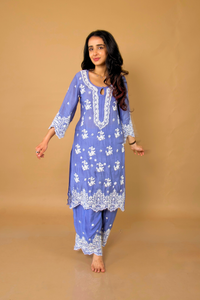 GULZAR Muslin Palazzo Set