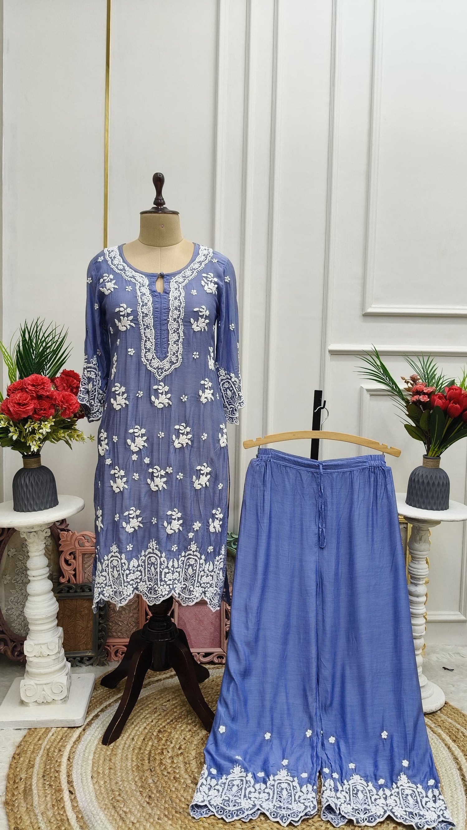 GULZAR Muslin Palazzo Set