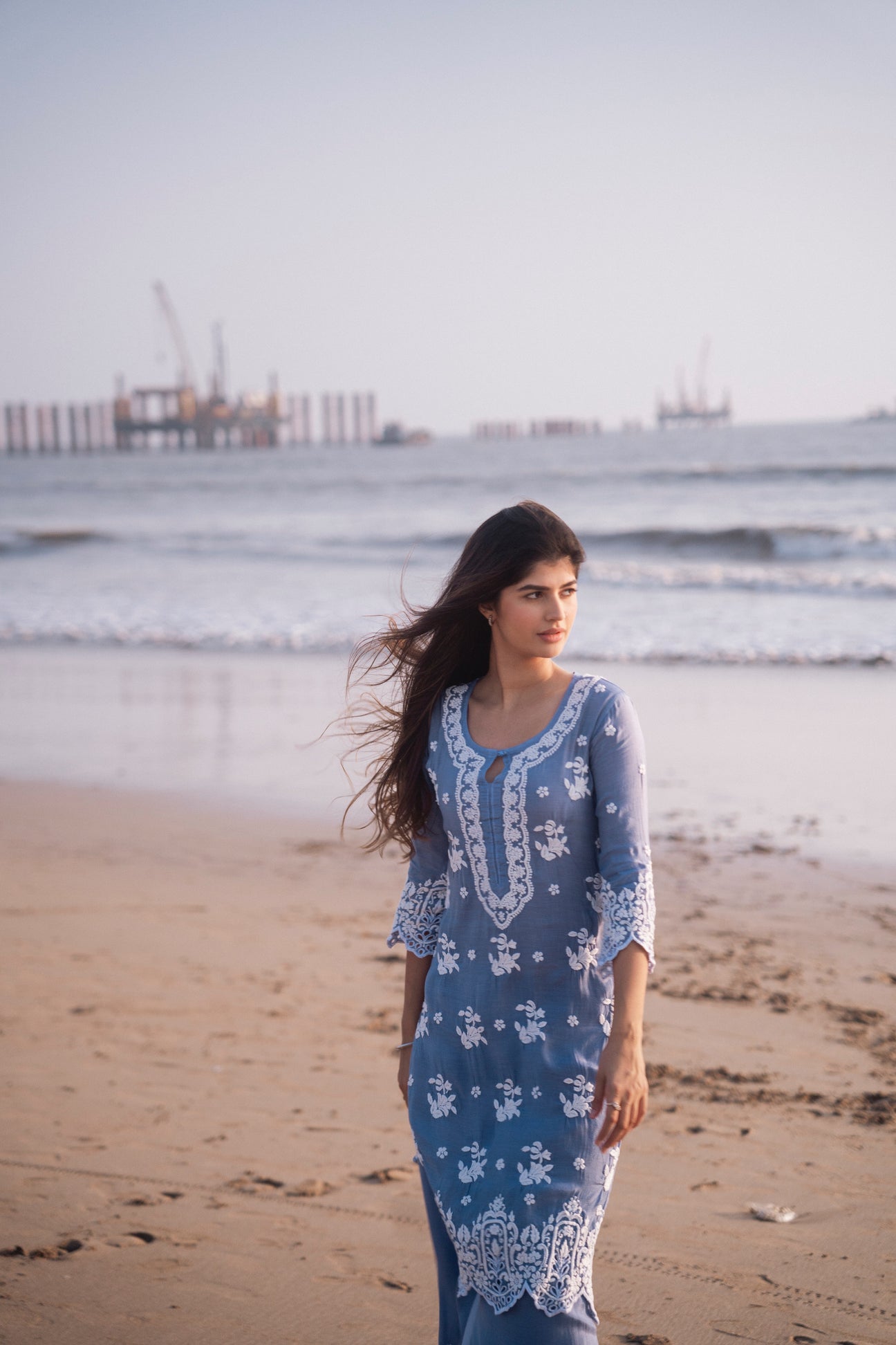 GULZAR Muslin Palazzo Set