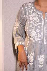 GARDENIA Satin Gather Kurti