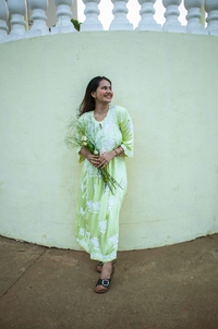 GARDENIA Satin Gather Kurti