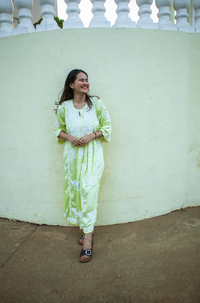 GARDENIA Satin Gather Kurti
