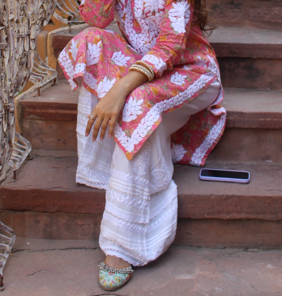 MEHER Lace Modal Palazzo