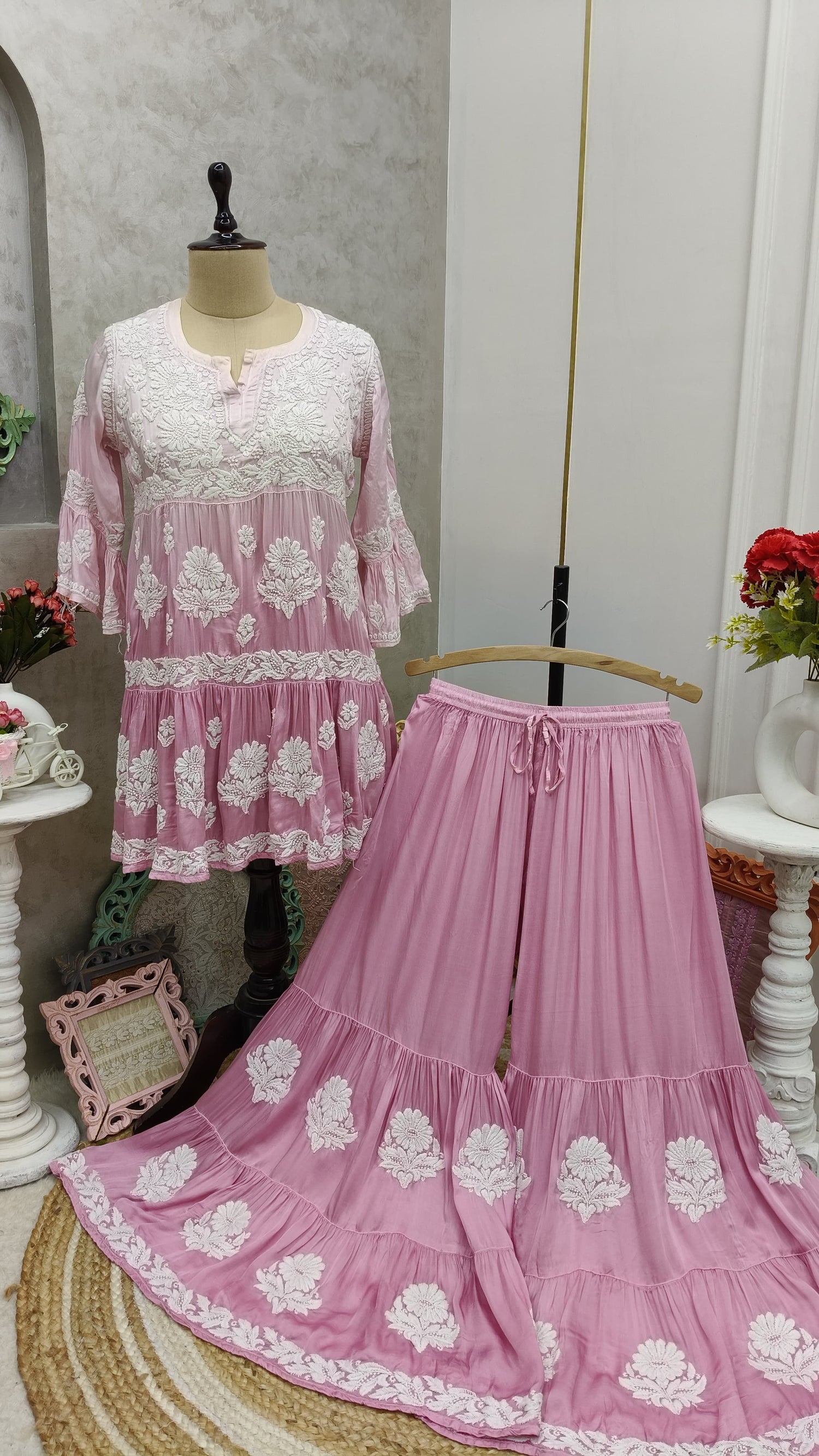 SHAHNAAZ Modal Satin Garara Set