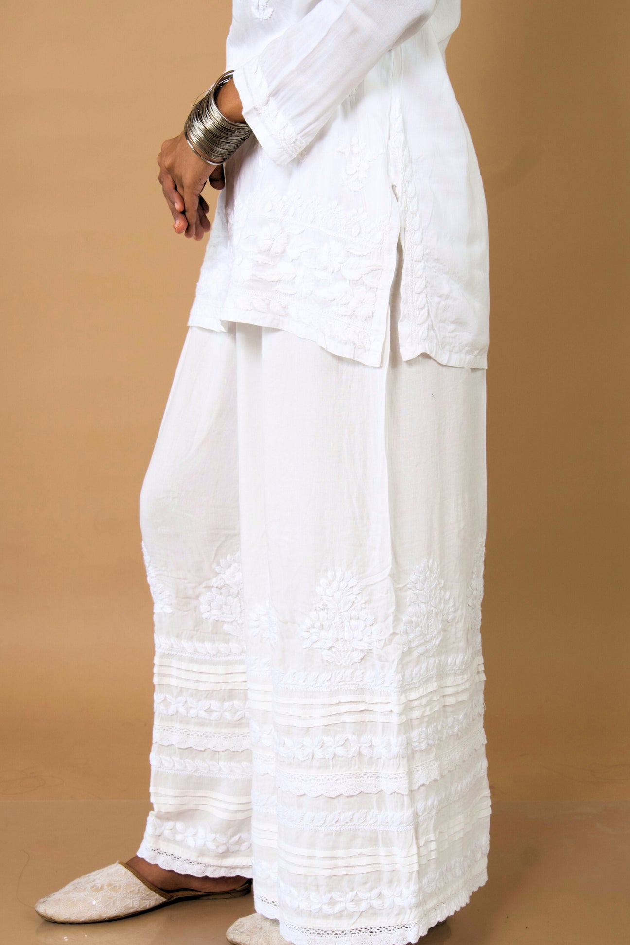 MEHER Lace Modal Palazzo