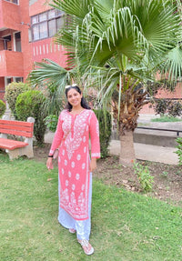 SABA Peach Modal Cotton Kurti