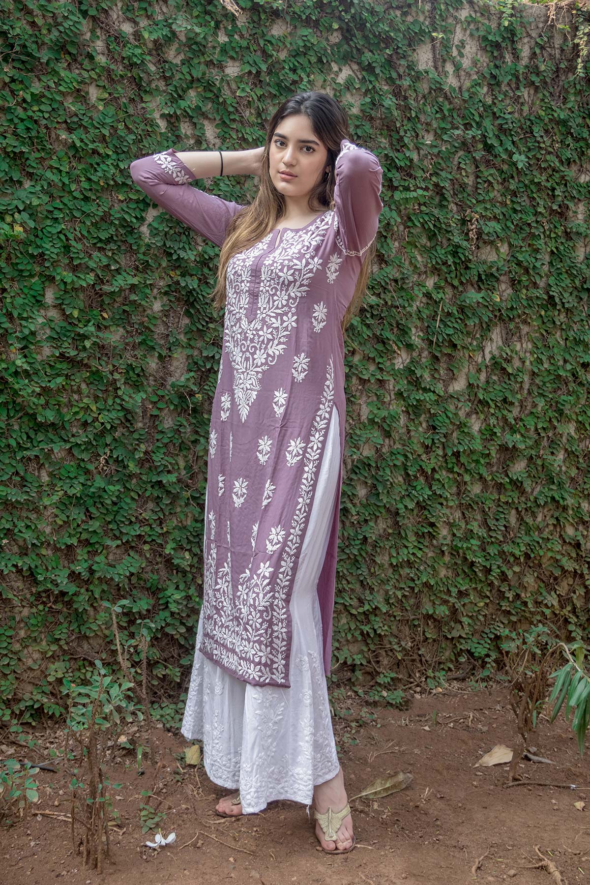 SABA Purple Straight Modal Kurti