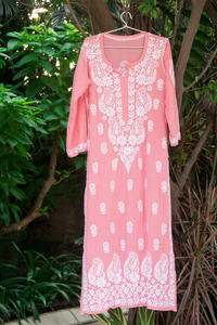 SABA Peach Modal Cotton Kurti