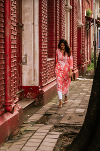SABA Peach Modal Cotton Kurti